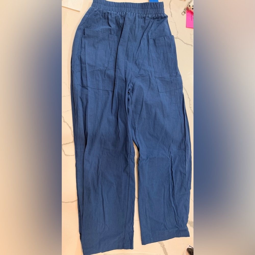 Cupshe Seaside Escape Blue Pants